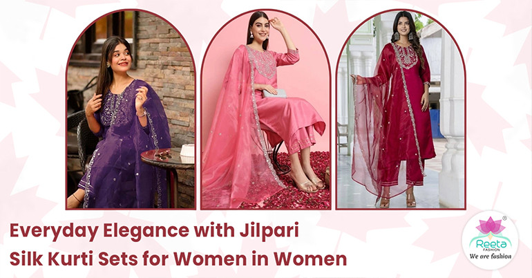 Everyday Elegance with Jilpari Silk Kurti Sets for Women in Canada